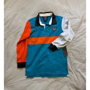 Sean John Boys Multi-Colored Mid-Button Long Sleeve Shirt Size S (8)